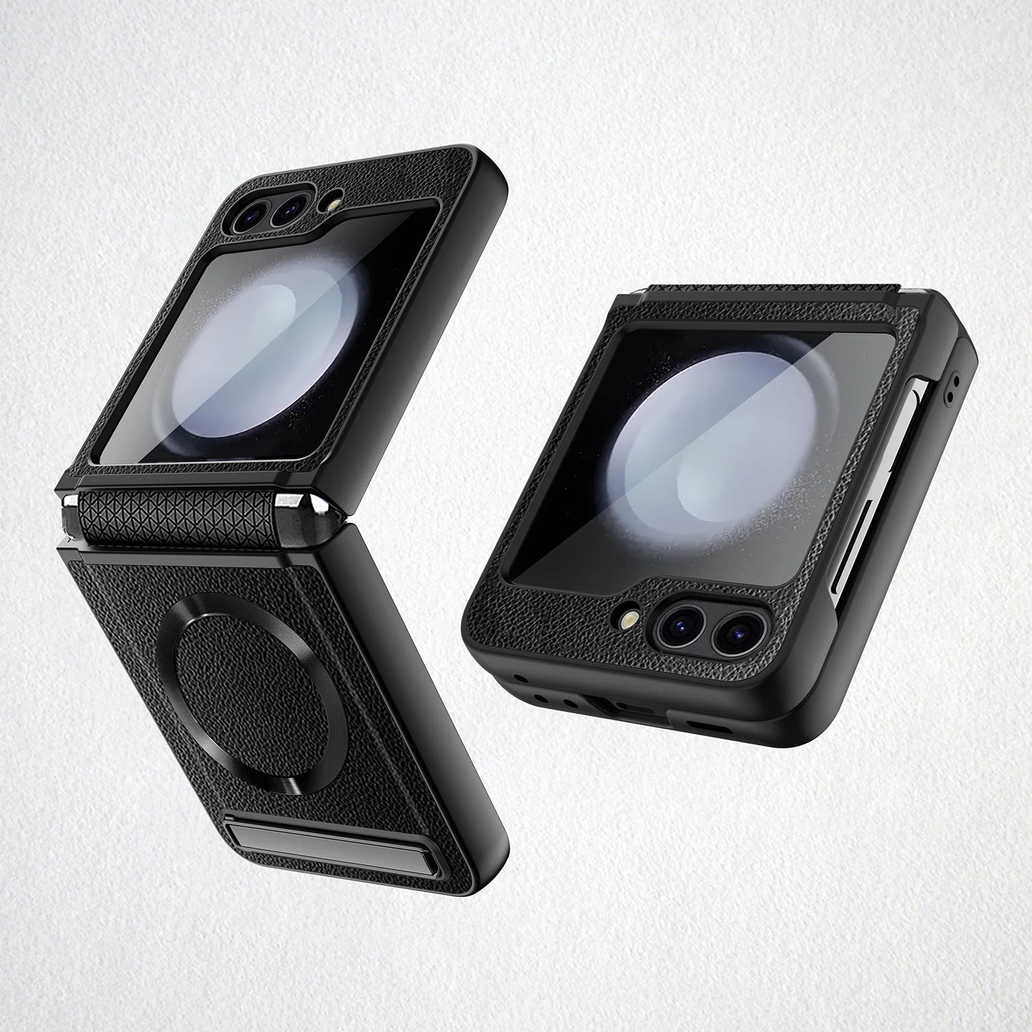 Magnetic PU Leather Samsung Galaxy Z Flip Wireless Charging Case