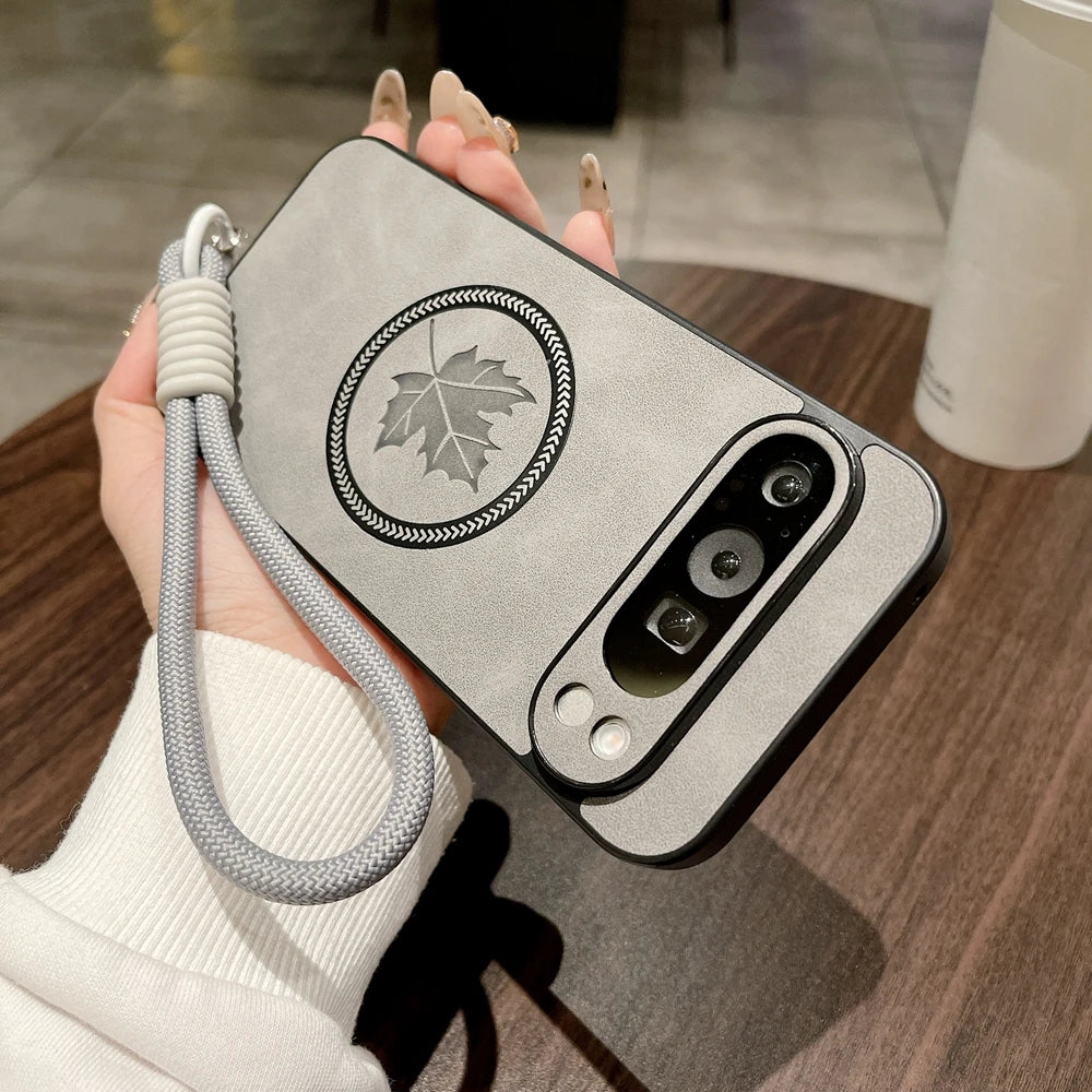 Leather Magnetic Google Pixel Wireless Charging Case