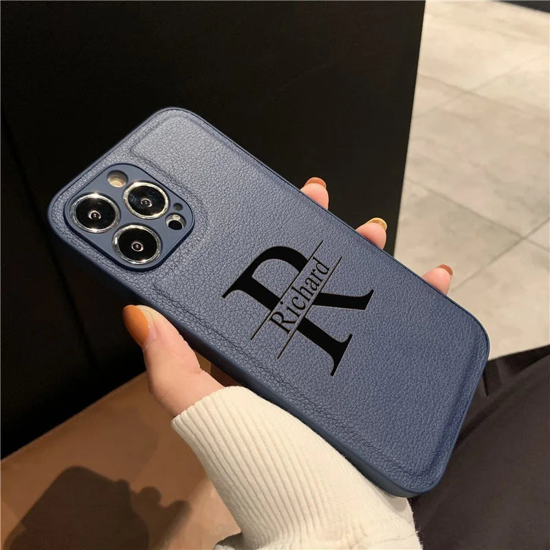 Laser Engraving Personalised iPhone Leather Case