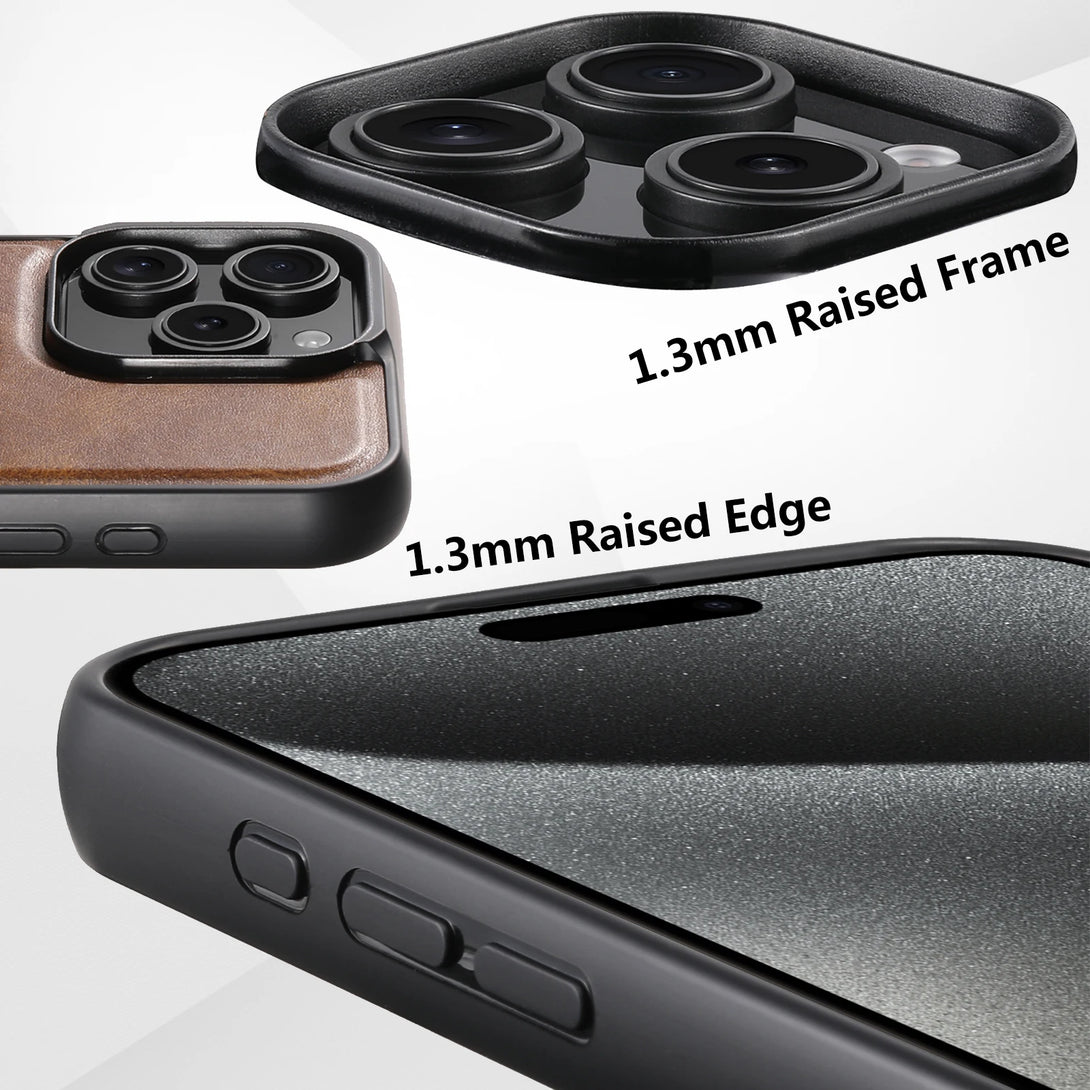 Leather iPhone Case MagSafe Ringholder Cover - Styleeo