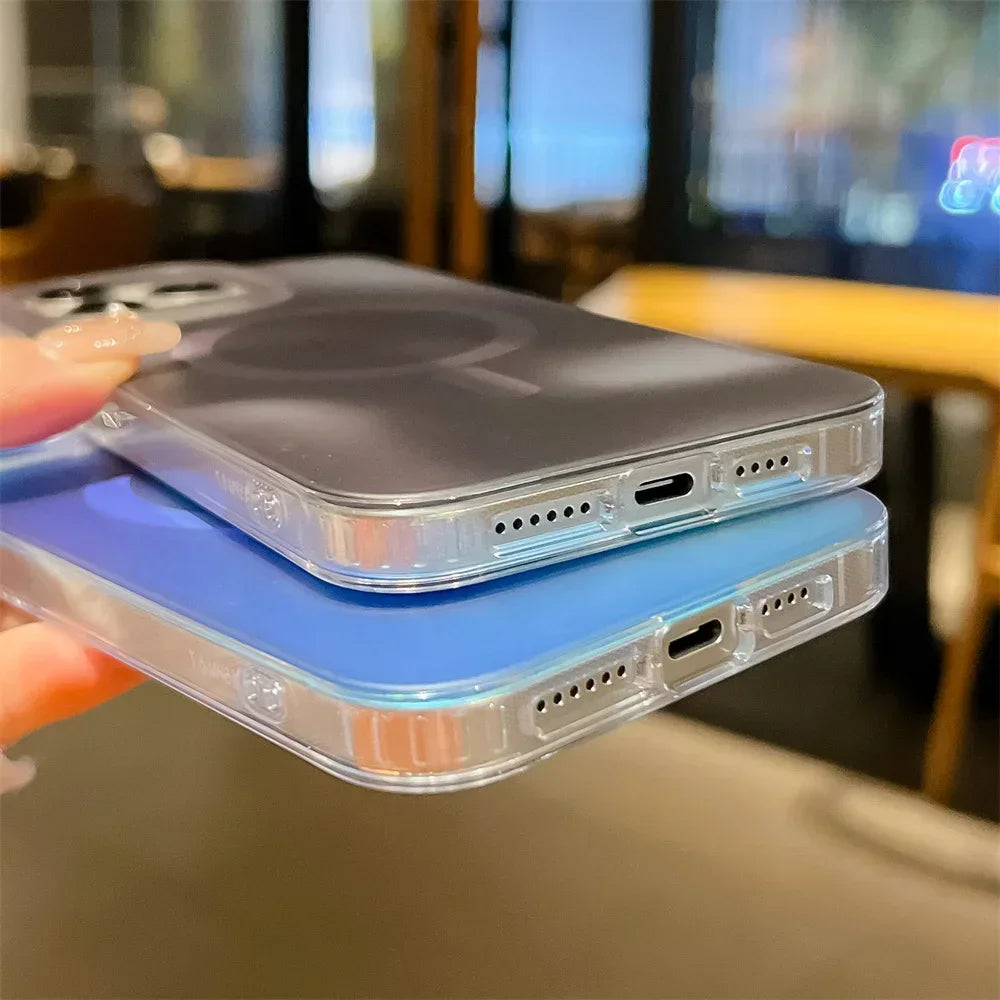 MagSafe iPhone Case | Gradient Matte Shockproof Cover - Styleeo