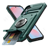 Shockproof Samsung Cardholder Case With Magnetic Ring Holder