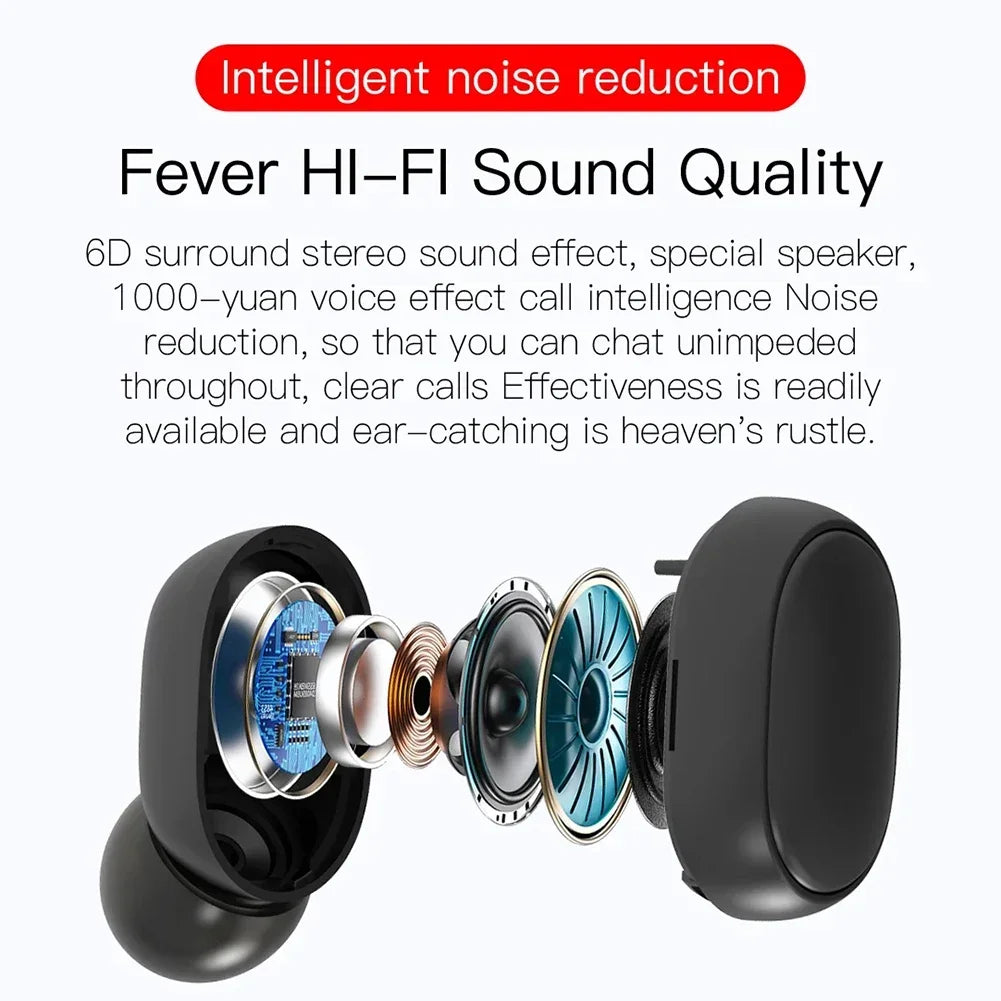 Noise Cancelling Wireless Earbuds | Bluetooth 5.1 | Waterproof | in-Ear Stereo Headphones - Styleeo