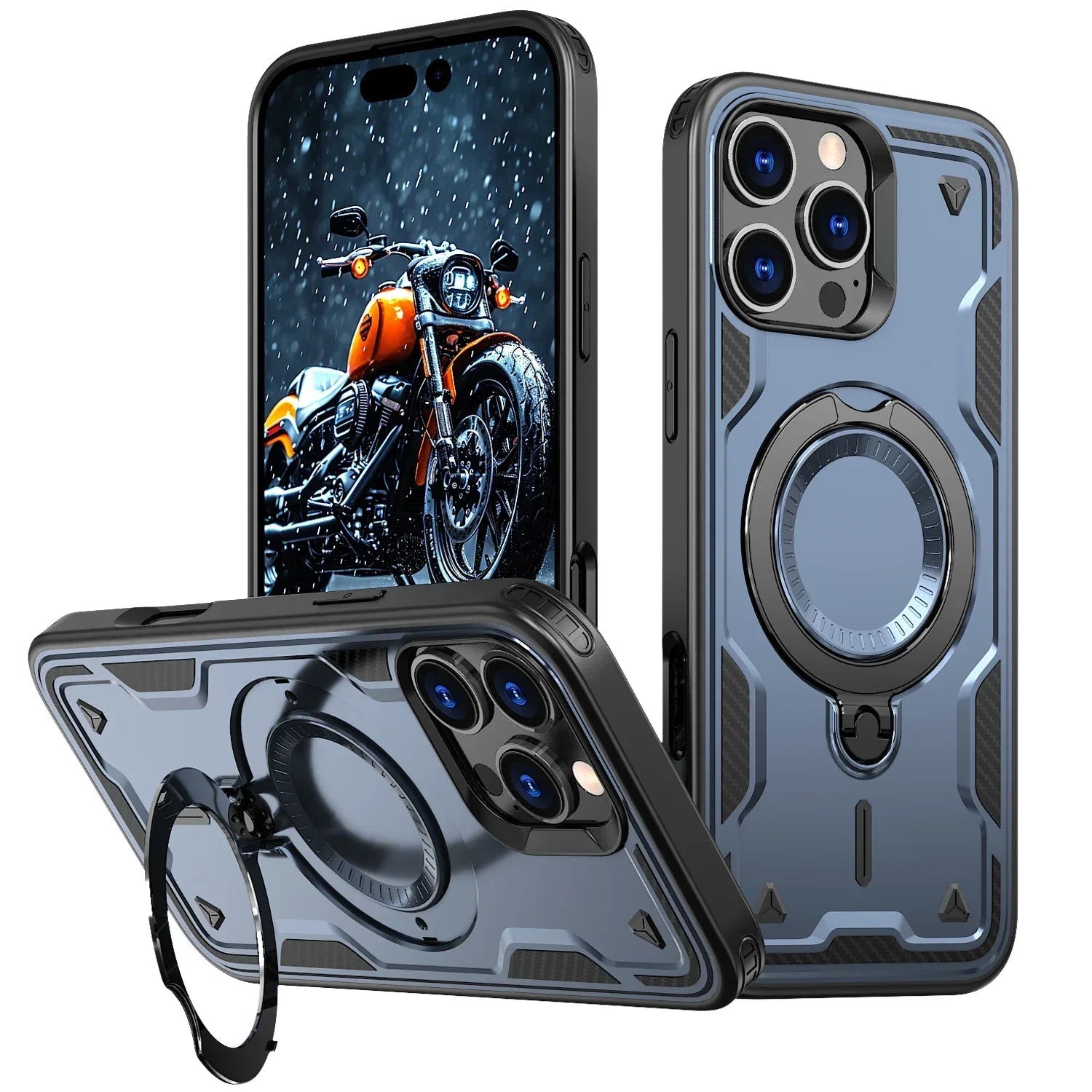 Magnetic MagSafe iPhone Case With Rotatable Ringholder