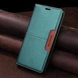 RFID Leather iPhone 16/15 Magnetic Flip Cover Wallet Case