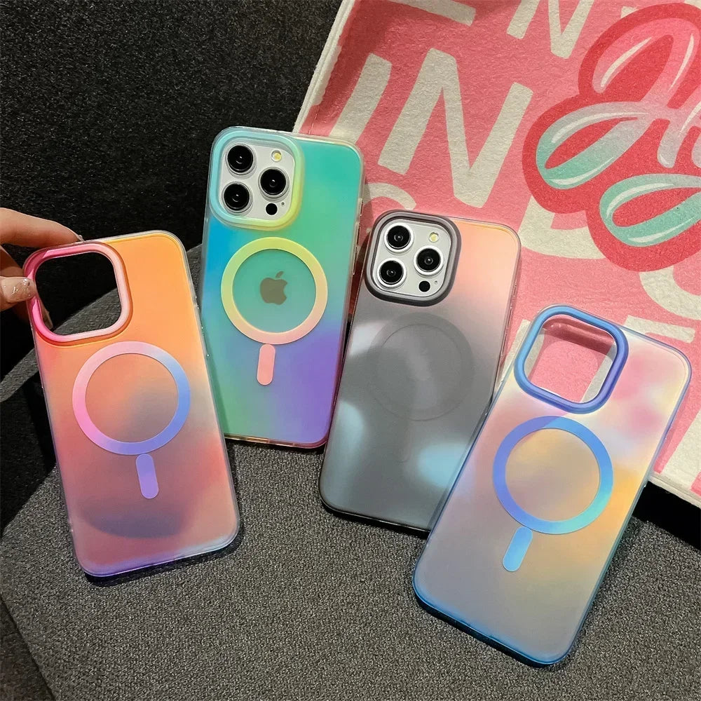 MagSafe iPhone Case | Gradient Matte Shockproof Cover
