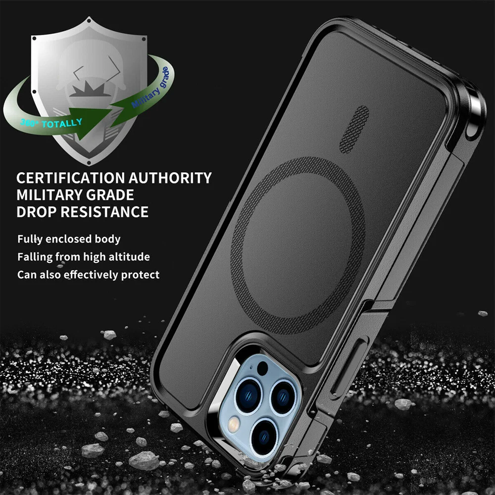 MagSafe iPhone Case | Shockproof Rugged Hybrid Cover - Styleeo