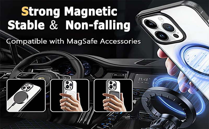 MagSafe iPhone Matte Clear Case - Styleeo
