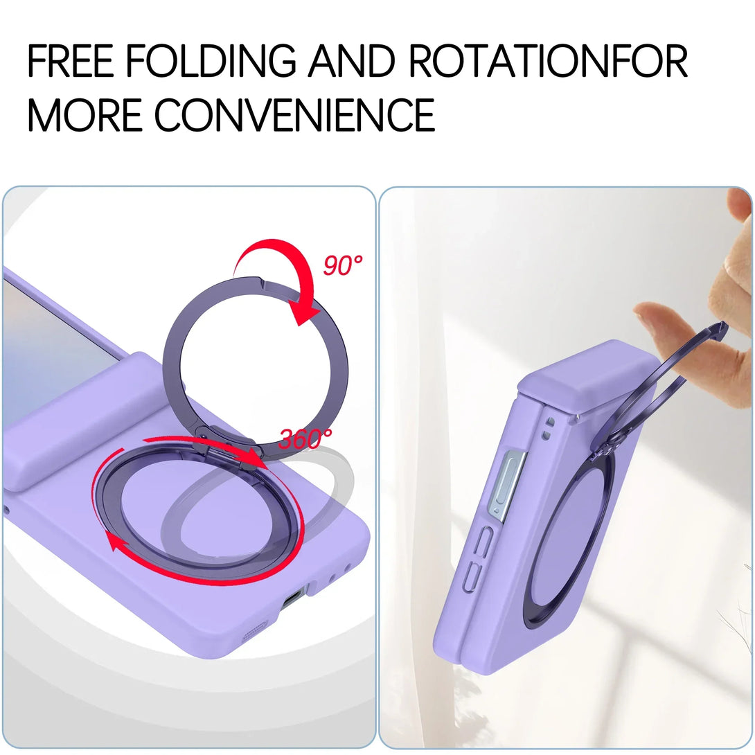 Samsung Galaxy Z Flip Ringholder Wireless Charging Case - Styleeo