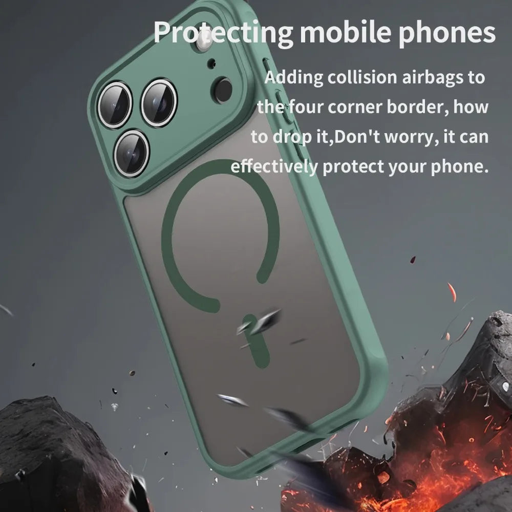 iPhone 17 Shockproof Matte Translucent Case - Styleeo