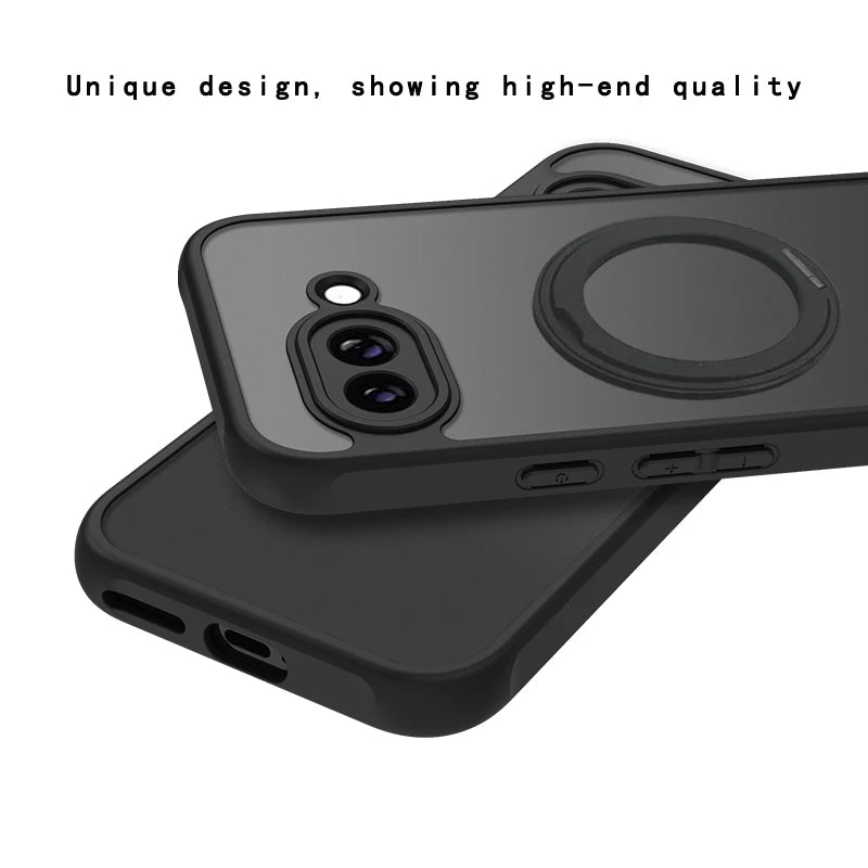 Google Pixel Mattee Wireless Charging Case With Kickstand Ringholder - Styleeo