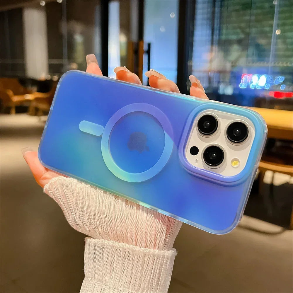 MagSafe iPhone Case | Gradient Matte Shockproof Cover