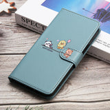 Animal Printed Magnetic Leather iPhone Flip Wallet Case