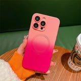 Shockproof iPhone MagSafe Gradient Silicone Case