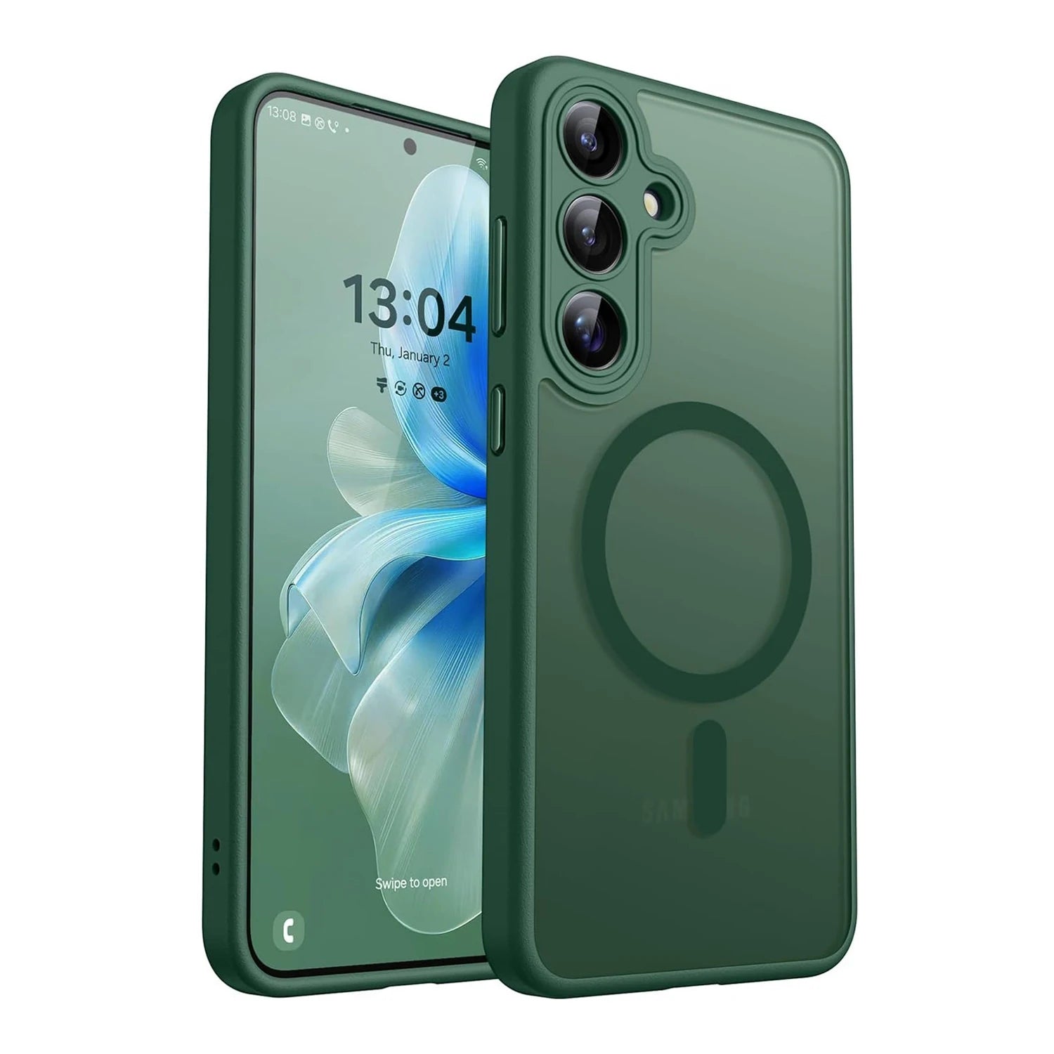 Samsung Galaxy Matte Clear Wireless Charging Case