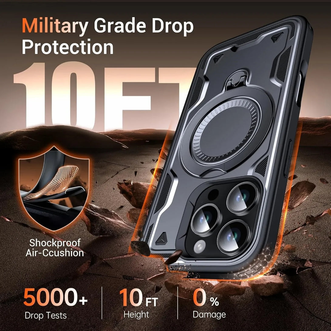 iPhone MagSafe Shockproof Ring Holder Case - Styleeo