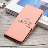 Animal Printed Magnetic Leather iPhone Flip Wallet Case