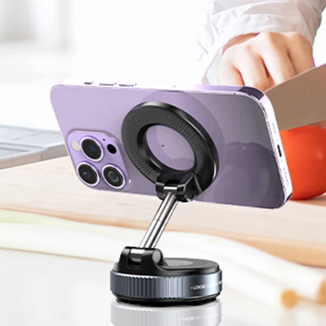 360° MagSafe Car Phone Mount With Vacuum Suction Cup - Styleeo