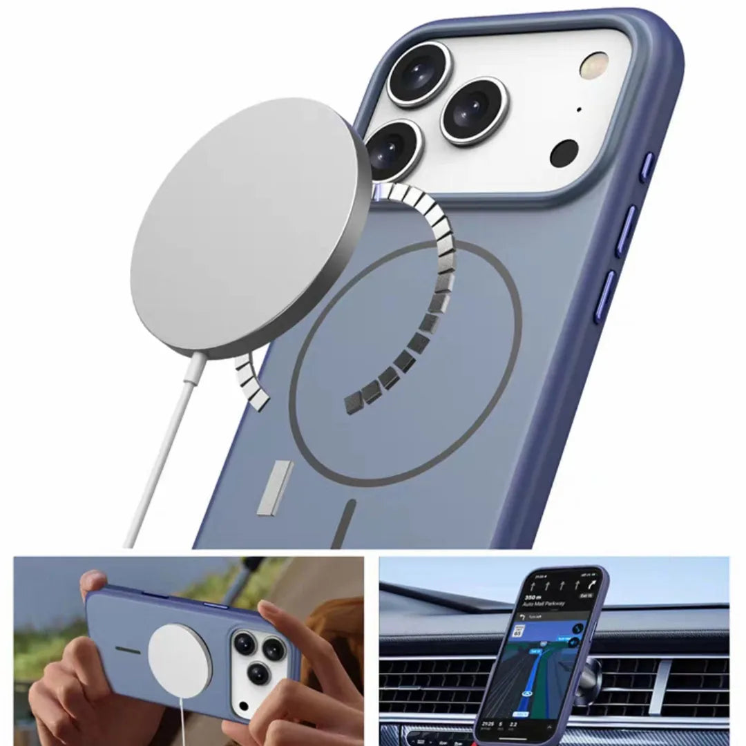 iPhone 17 MagSafe Case | Shockproof Dual Color Protective Cover - Styleeo