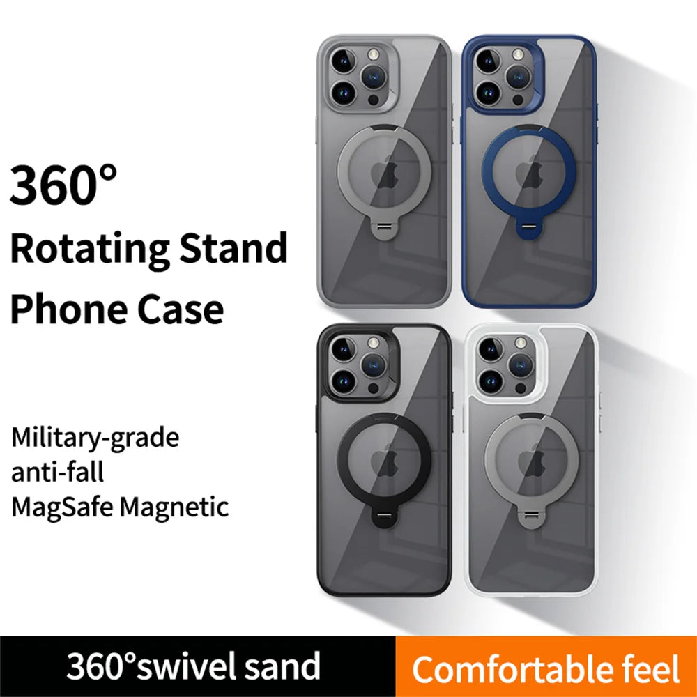 Shockproof iPhone Ring Holder Clear Case - Styleeo