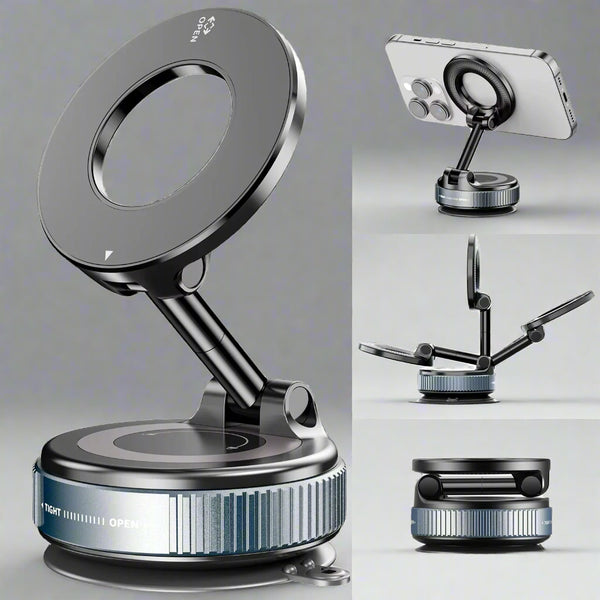 360° MagSafe Car Phone Mount With Vacuum Suction Cup - Styleeo