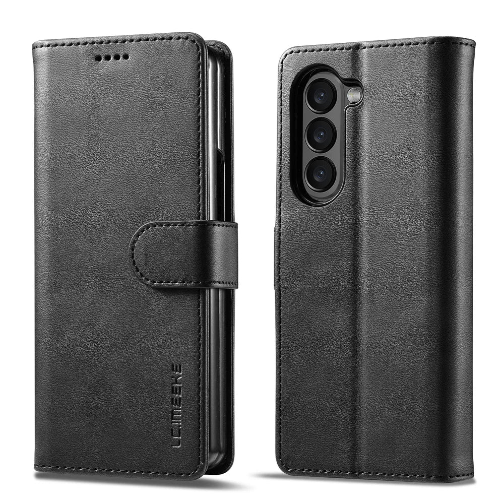 Magnetic Leather Samsung Z Fold Flip Cover Wallet Case