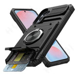 Shockproof Samsung Cardholder Case With Magnetic Ring Holder