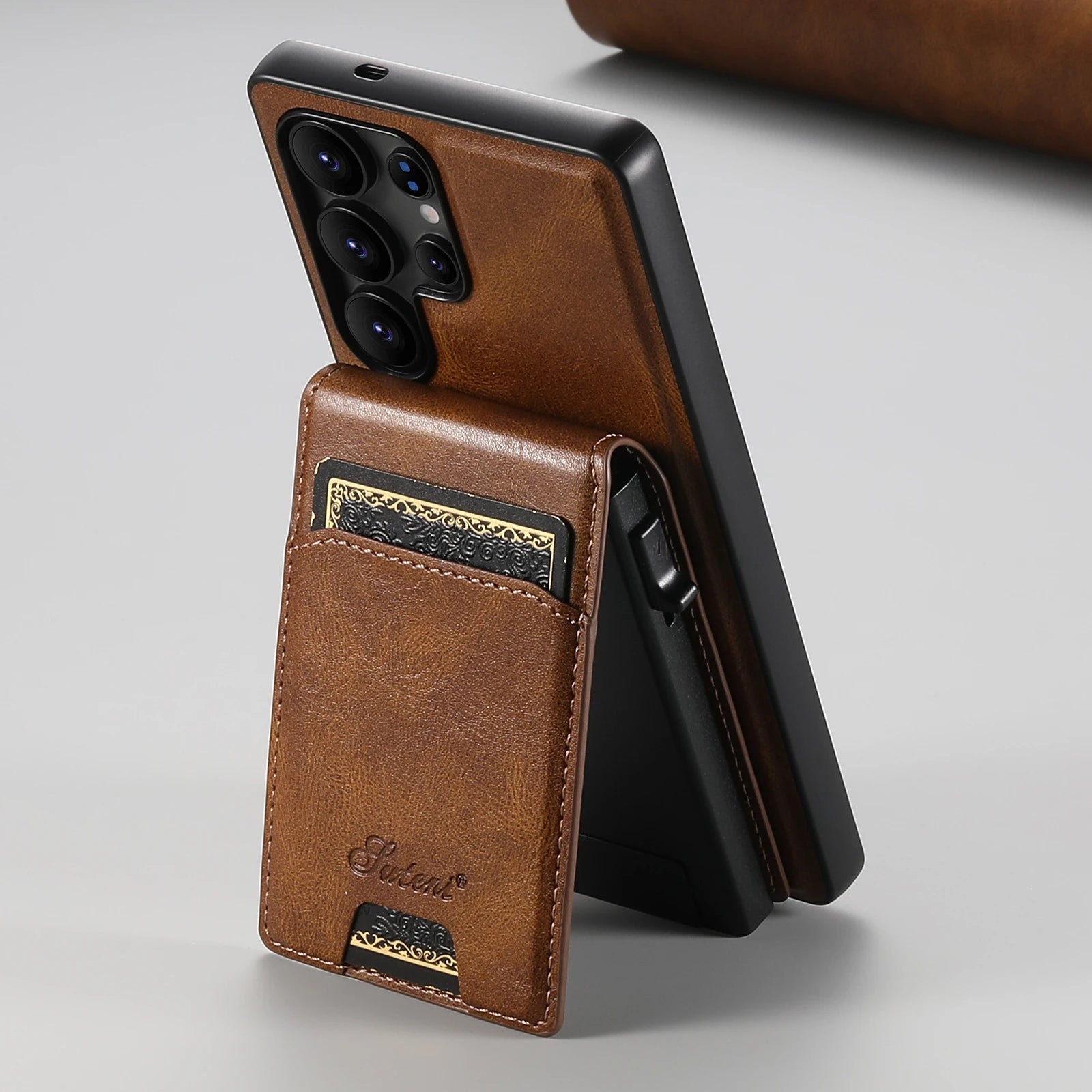Leather Detachable Cardholder Wallet Phone Case For Samsung Galaxy