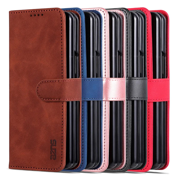 Leather Flip Cover Samsung Z Fold Magnetic Wallet Case