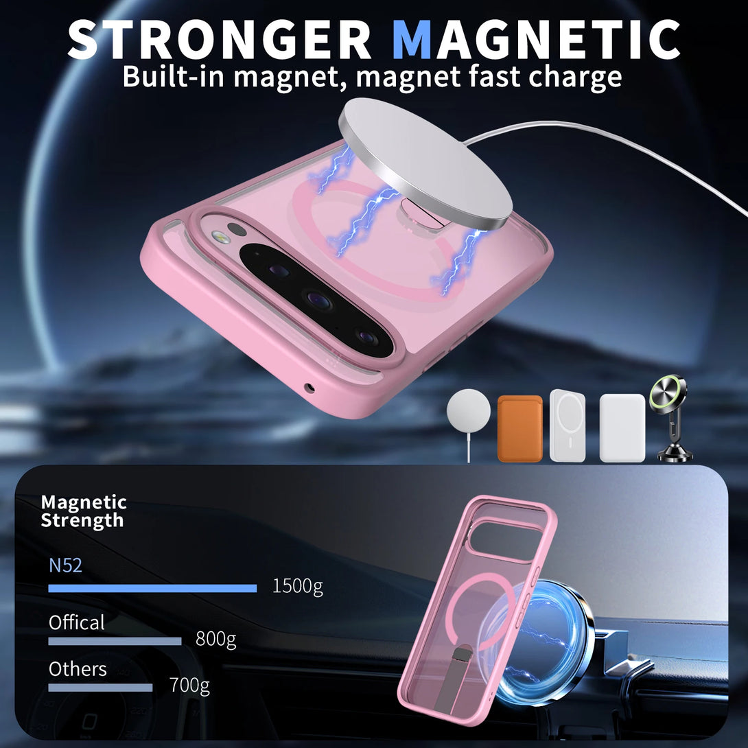Google Pixel Wireless Charging Case With Kickstand For 9 Series - Styleeo