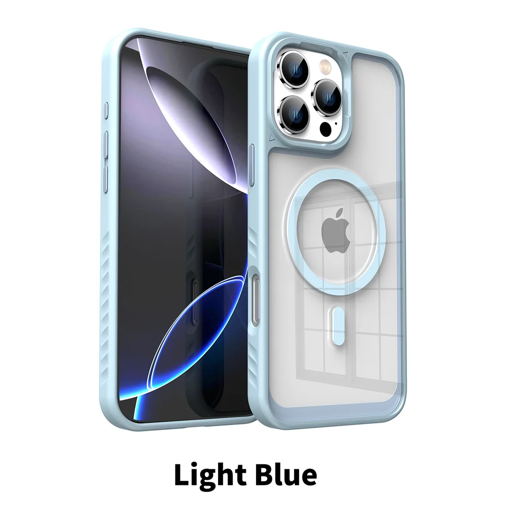 iPhone MagSafe Clear Case | Luxury Acrylic Shockproof Cover