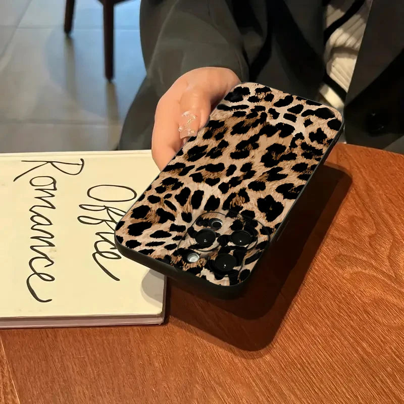 Leopard Print Pattern iPhone Shockproof Soft Silicone Case