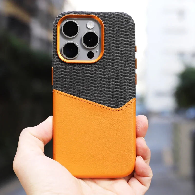MagSafe Leather iPhone Cardholder Protective Case