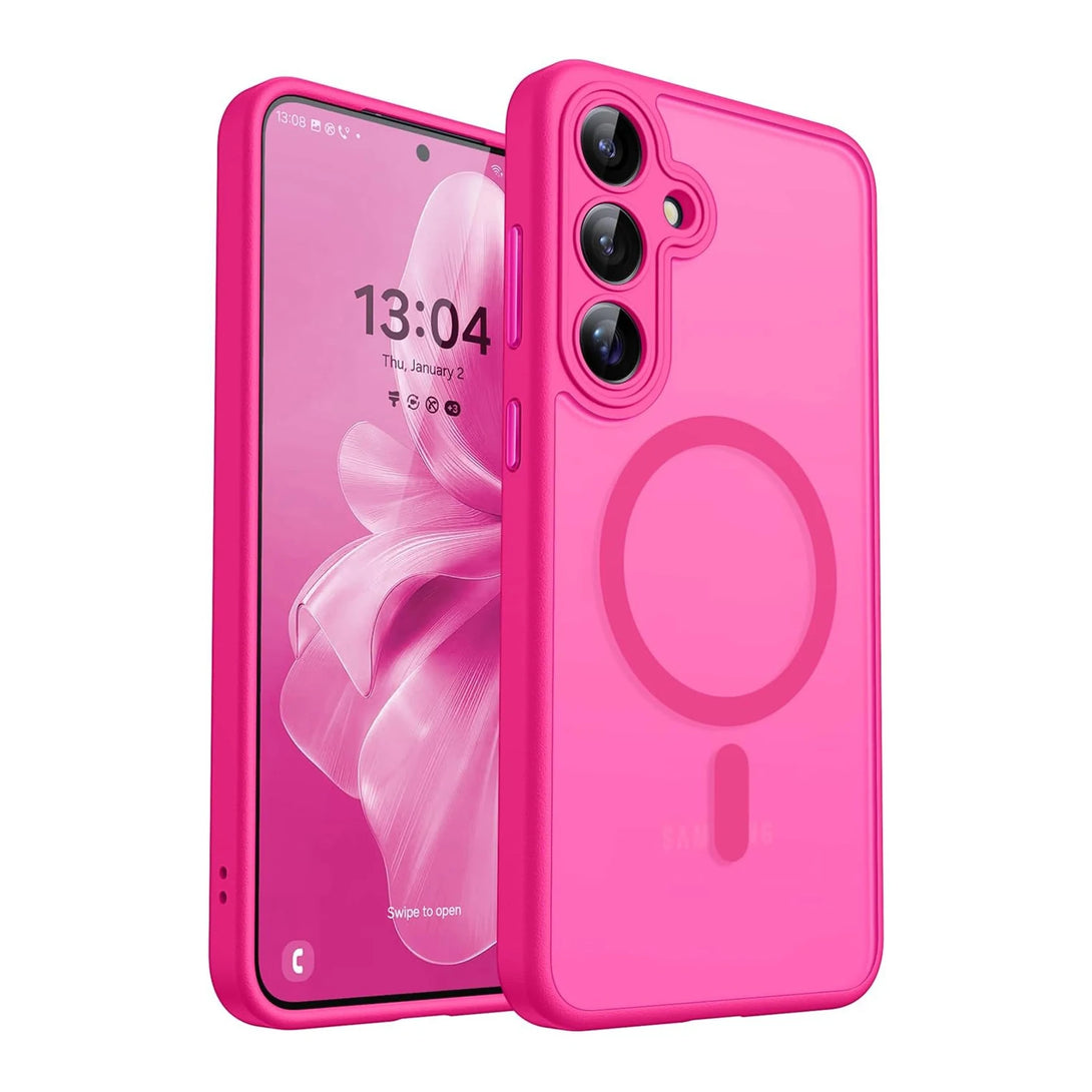 Samsung Galaxy Matte Clear Wireless Charging Case - Styleeo