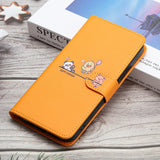 Animal Printed Magnetic Leather iPhone Flip Wallet Case