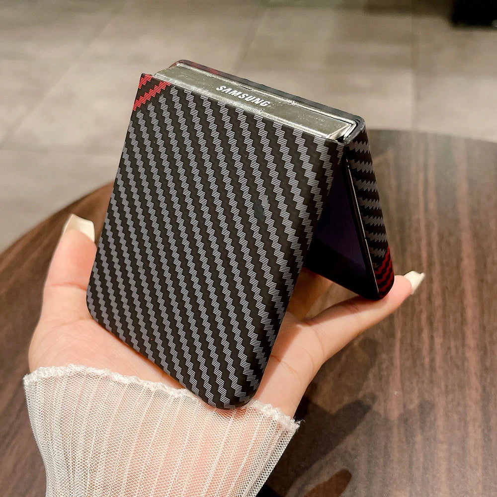 Carbon Fiber Samsung Z Flip Shockproof Protective Case