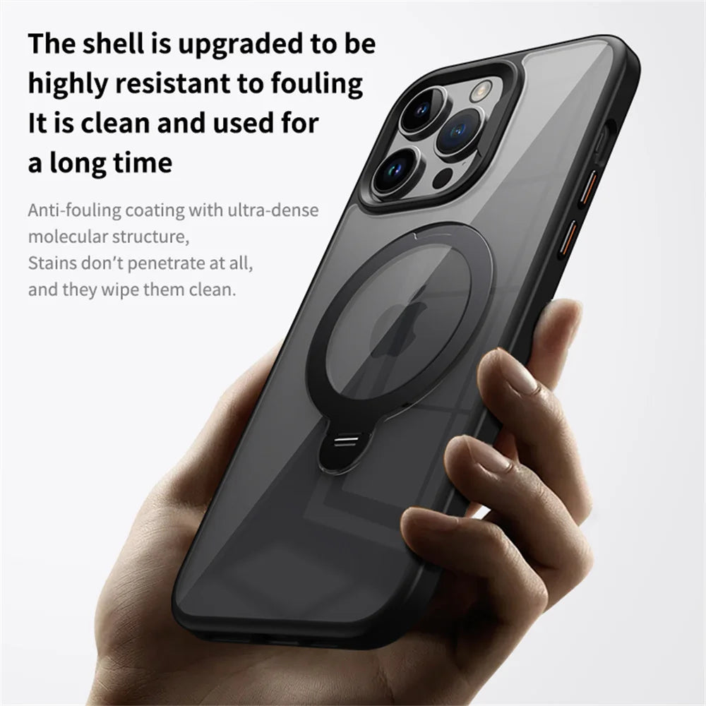 Shockproof iPhone Ring Holder Clear Case - Styleeo