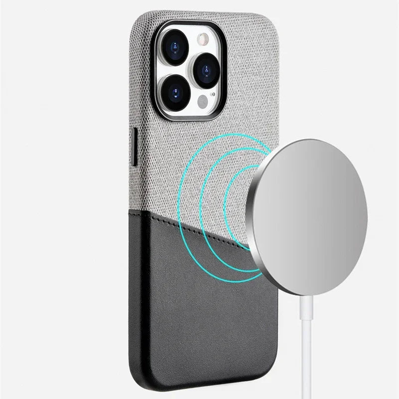 MagSafe Leather iPhone Cardholder Protective Case