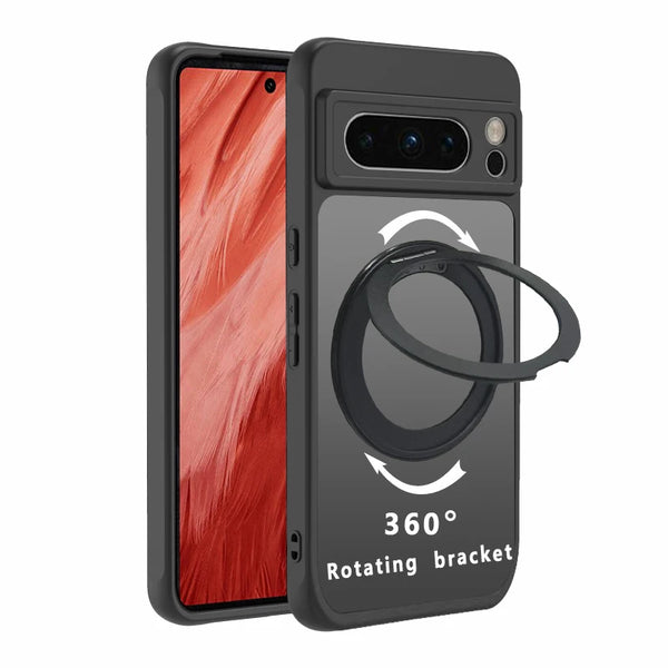 Google Pixel Mattee Wireless Charging Case With Kickstand Ringholder - Styleeo