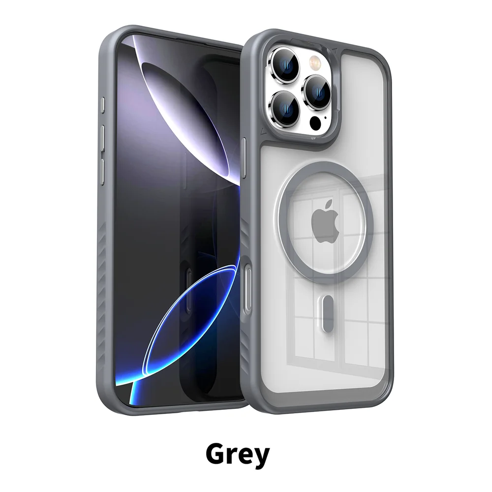 iPhone MagSafe Clear Case | Luxury Acrylic Shockproof Cover