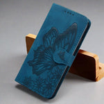 Butterfly Leather iPhone Magnetic Flip Cover Wallet Case