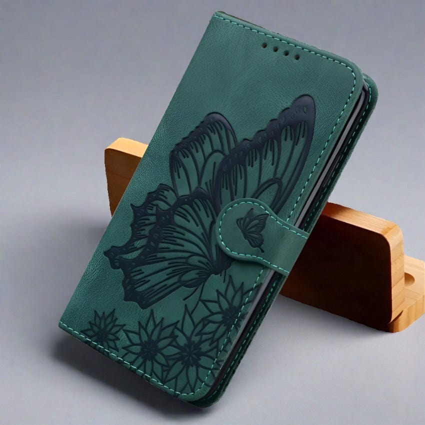 Butterfly Leather iPhone Magnetic Flip Cover Wallet Case