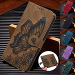 Butterfly Leather Flip Wallet Case For Samsung Galaxy A Series Butterfly Leather wallet case for Samsung Galaxy A Series Styleeo