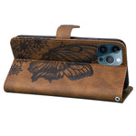 Butterfly Leather Flip Wallet Case For iPhone 14/13/12/Pro/Max/Plus Styleeo