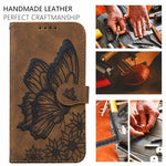 Butterfly Leather Flip Wallet Case For iPhone 14/13/12/Pro/Max/Plus Styleeo