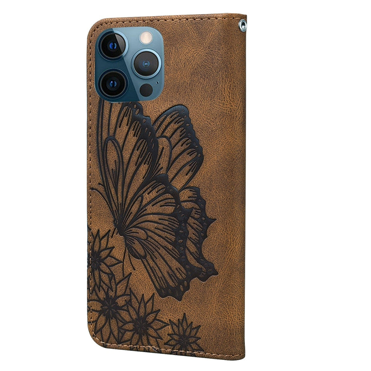 Butterfly Leather Flip Wallet Case For iPhone 14/13/12/Pro/Max/Plus Styleeo