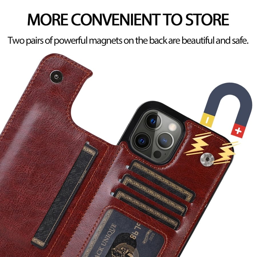Cardholder Leather Case For iPhone 11/X/7/8/6/SE Styleeo