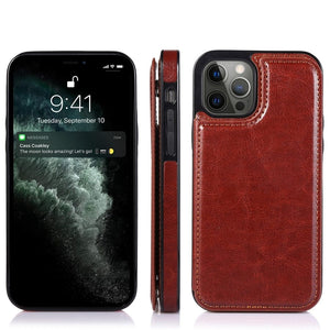 Cardholder Leather Case For iPhone 11/X/7/8/6/SE Cardholder Case For iPhone 11/X/7/8/6/SE Styleeo