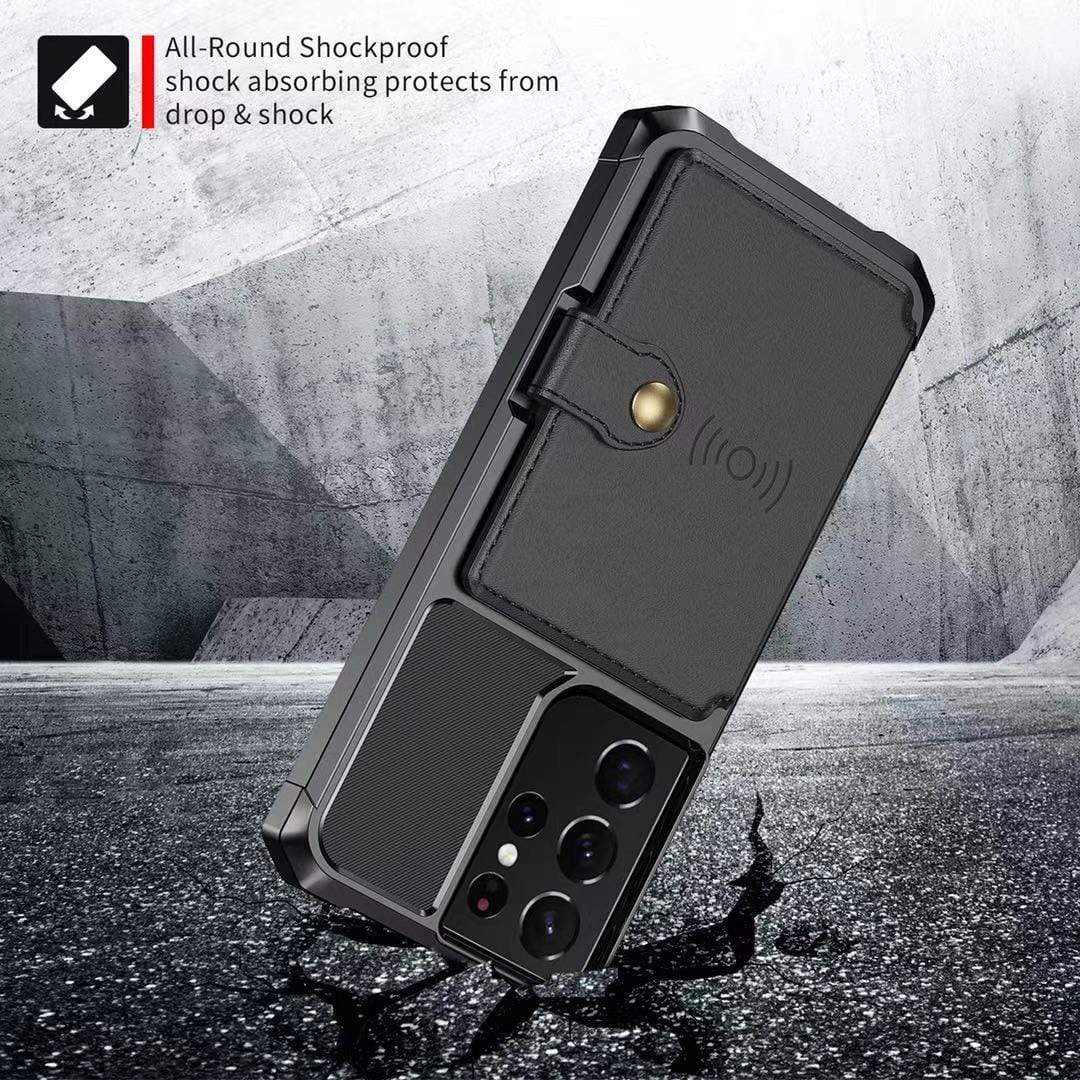 Armor Shockproof Samsung S21 Series Cardholder Case Armor Samsung S21 Cardholder Case Styleeo