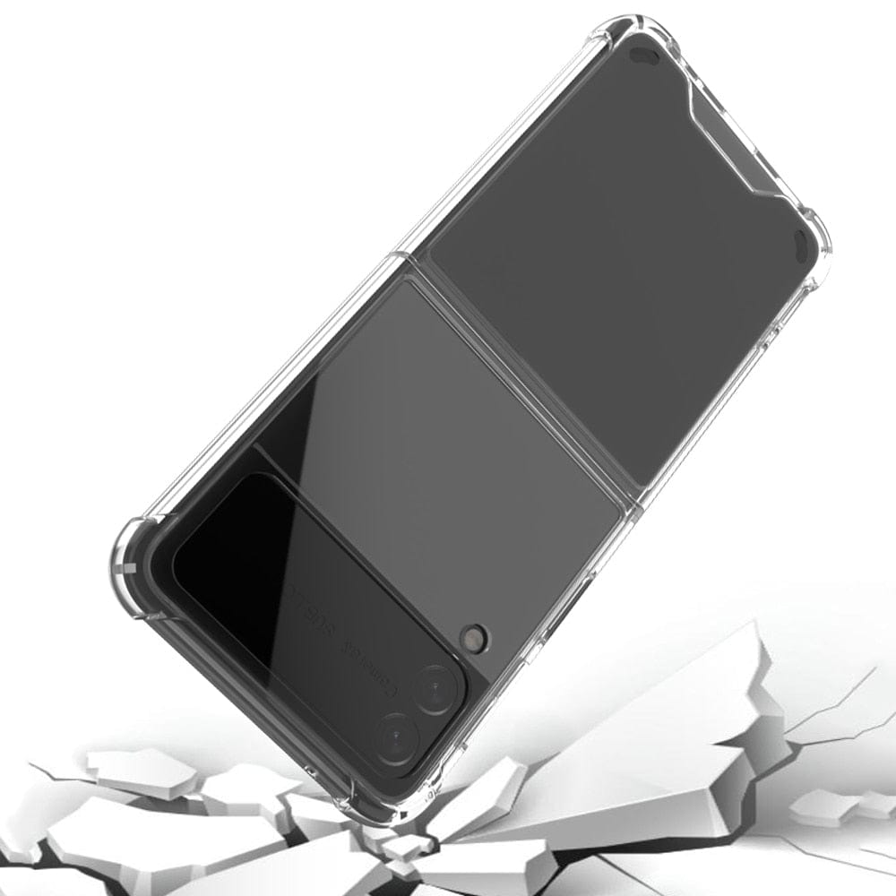 Shockproof Samsung Z Flip 3 Case - Clear Back Cover Samsung z flip 3 clear case Styleeo